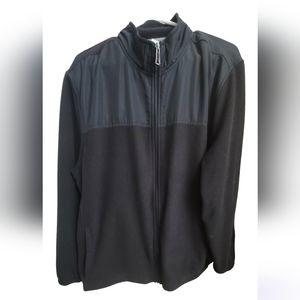 Womens Starter fleece jacket full-zipblack Size XL